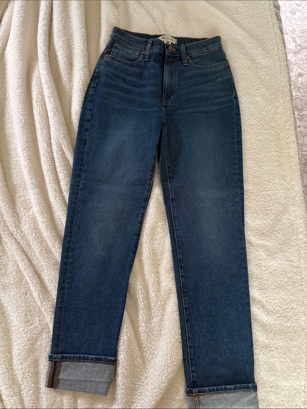 Madewell high rise slim boyjean